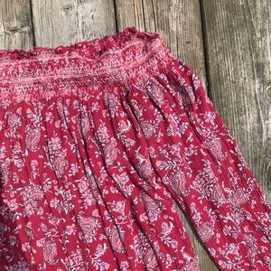 A&F Off The Shoulder Floral Top